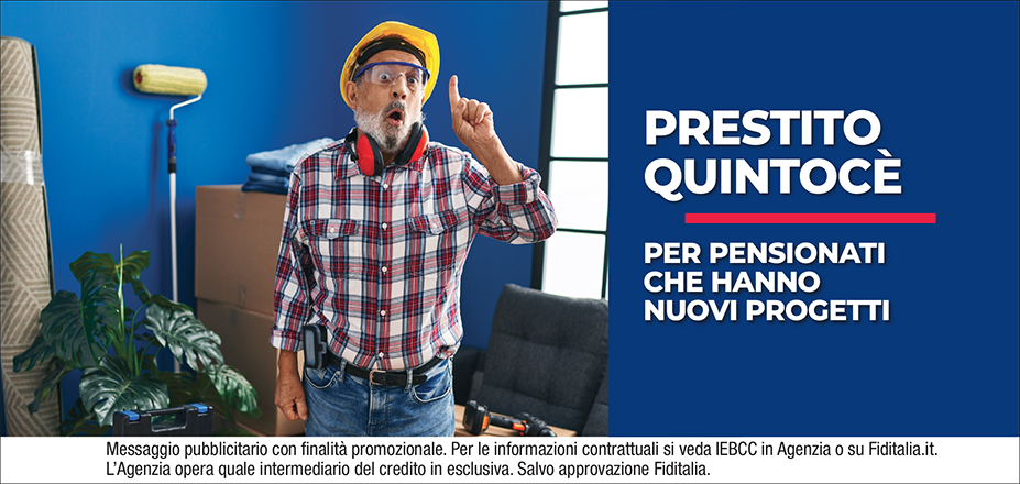 Agenzia BBFIN sas di Paola Sinopoli Fiditalia | Cosenza | Cessione del Quinto Quintocè - Un consulente dedicato per i progetti di dipendenti e pensionati. Messaggio pubblicitario con finalità promozionale. Per le informazioni contrattuali si veda IEBCC in Agenzia o su Fiditalia. it. L’Agenzia opera quale intermediario del credito in esclusiva. Salvo approvazione Fiditalia.